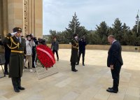 TBMM-in nümayəndə heyəti Fəxri xiyabanı, Şəhidlər xiyabanını və “Türk şəhidliyi” abidəsini ziyarət edib