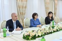 Milli Məclisin sədri Sahibə Qafarova Millətlər Birliyinin Baş katibi ilə görüşüb