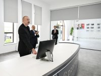 Prezident İlham Əliyev Yevlaxda Mərkəzi Aran Regional SCADA İdarəetmə Mərkəzinin açılışında iştirak edib
