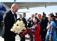 Azərbaycan Prezidenti İlham Əliyev Tacikistana səfərə gəlib