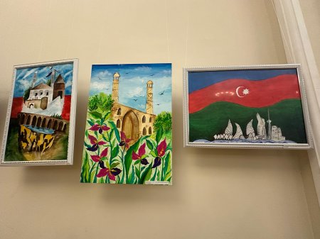 Milli Azərbaycan Tarixi Muzeyində “Zəfərə gedən yol” adlı V Respublika rəsm və əl işləri müsabiqə-sərgisi keçirilib