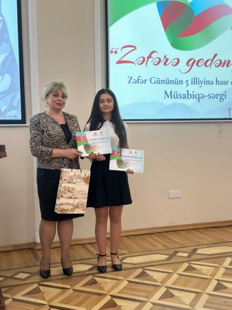 Milli Azərbaycan Tarixi Muzeyində “Zəfərə gedən yol” adlı V Respublika rəsm və əl işləri müsabiqə-sərgisi keçirilib