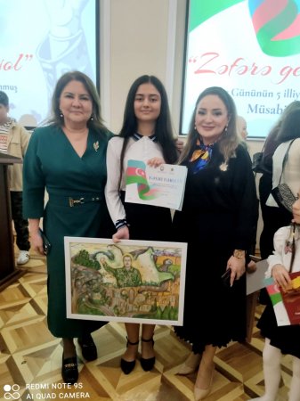 Milli Azərbaycan Tarixi Muzeyində “Zəfərə gedən yol” adlı V Respublika rəsm və əl işləri müsabiqə-sərgisi keçirilib