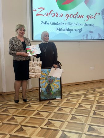 Milli Azərbaycan Tarixi Muzeyində “Zəfərə gedən yol” adlı V Respublika rəsm və əl işləri müsabiqə-sərgisi keçirilib
