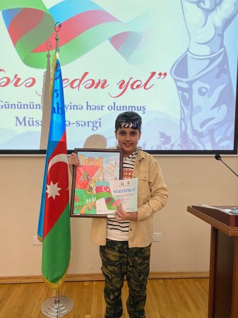 Milli Azərbaycan Tarixi Muzeyində “Zəfərə gedən yol” adlı V Respublika rəsm və əl işləri müsabiqə-sərgisi keçirilib