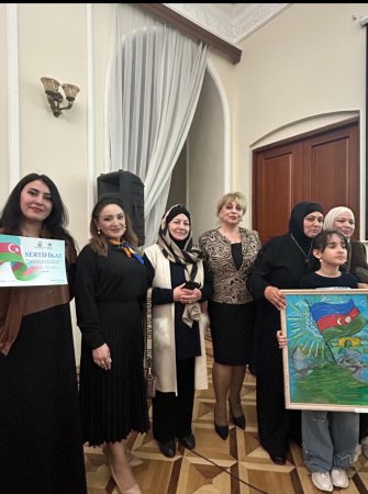 Milli Azərbaycan Tarixi Muzeyində “Zəfərə gedən yol” adlı V Respublika rəsm və əl işləri müsabiqə-sərgisi keçirilib