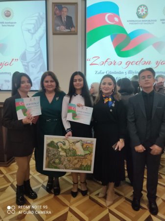 Milli Azərbaycan Tarixi Muzeyində “Zəfərə gedən yol” adlı V Respublika rəsm və əl işləri müsabiqə-sərgisi keçirilib